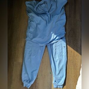 MIM Ceil Blue Scrub Set XS